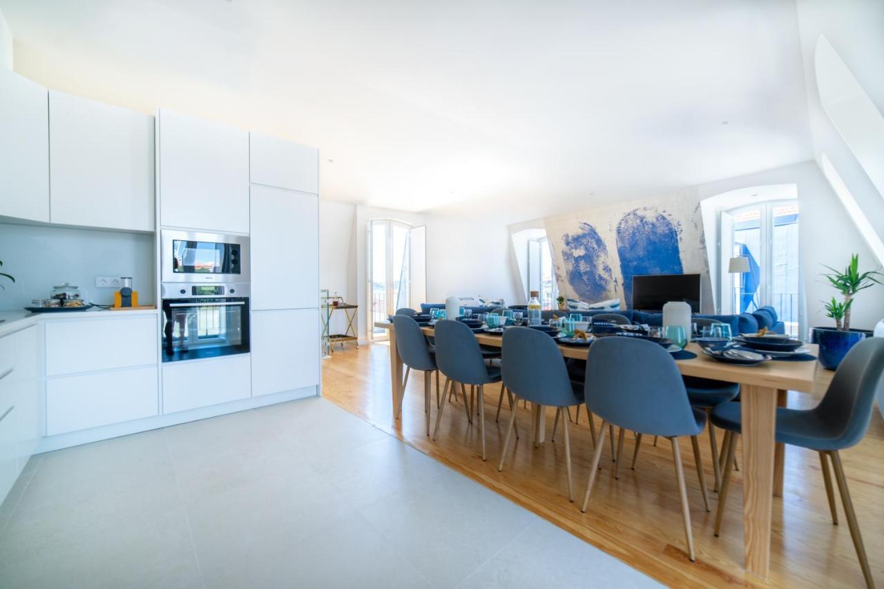 Blue By The River 4 - Unique Penthouse Duplex With A View Lissabon Exterior foto